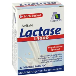 Lactase 14000 Fcc Tabletten im Spender