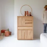 Tikamoon Highboard 80 cm Braun