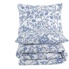 Traumschlaf Vicenza Floral Blau 155 x 220 cm + 80 x 80 cm