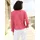 Inspirationen Jackenblazer INSPIRATIONEN "Blazer", Damen, Gr. 38, rot, 100% Baumwolle, Blazer