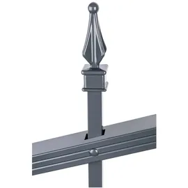 GAH Alberts Zaunfeld Chaussee 200 x 100 cm Anthrazit/Metall