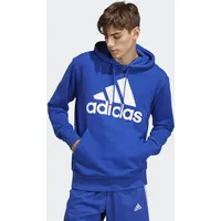 Adidas Herren Kapuzensweat Essentials French Terry, Big Logo Hoodie BLAU XL