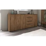 borchardt Möbel Highboard Tom 200 x 35 x 93 cm Braun