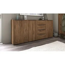 borchardt Möbel Highboard Tom 200 x 35 x 93 cm Braun