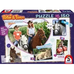 SCHMIDT 56427 Kinderpuzzle Bibi & Tina 5, Mit Amadeus und Sabrina