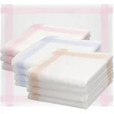 Betz 12er Damen Stoff Taschentücher Set Selma Größe ca. 28x28 cm 100% Baumwolle Farbe Dessin 7 Selma - 28 cm x 28 cm
