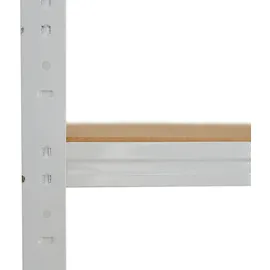 shelfplaza OFFICE 180x90x60 cm Schwerlastregal lichtgrau mit 5 Böden