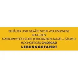 Hinweisschild, Behälter nicht wechselweise benutzen, Folie, 120 x 400 mm - 400x120 mm Folie selbstklebend