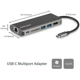 Startech StarTech.com USB-C Multiport Adapter w/ SD Slot