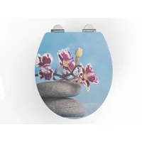 K&H Sanitary Duschwell MDF WC-Sitz PET - Orchidee