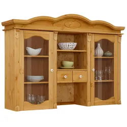 Aufsatzschrank HOME AFFAIRE "Bavaria", beige (natur), Schränke, Breite 165 cm, aus massiver Kiefer, FSC