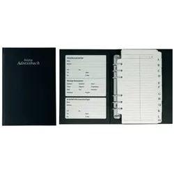 Toppoint 46625  18x22cm Adress-Telefonbuch A-Z schwarz 4044186466256 Toppoint