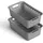 ProHome Aufbewahrungskorb 2L mit Griffen 25 x 16 x 8 cm schwarz