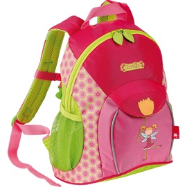 sigikid 24452 Rucksack groß Florentine Mädchen Kinderrucksack empfohlen ab 3 Jahren grün/rosa, 32 cm