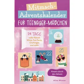 Bookmundo Mitmach-Adventskalender für Teenager Mädchen - Kreativ durch den Advent