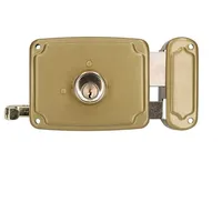 EDM 85263 Rechtsschloss, 3 Schlüssel, 120 mm, goldfarben