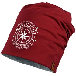 Jersey Wende Beanie Nordlicht berry