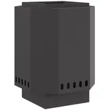 vidaXL Rauchfreie Feuerschale Schwarz 38x38x51 cm aus Stahl - Vidaxl