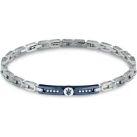 Maserati Armband Edelstahl blau JM423AVD27 Größe 21,5 cm