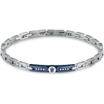 Maserati Armband Edelstahl blau JM423AVD27 Größe 21,5 cm