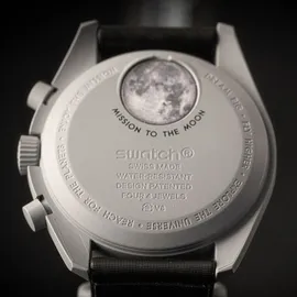 Swatch Omega Moonswatch Mission to the Moon - Schwarz/Schwarz