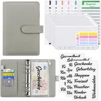 Luxuskollektion Budget Planner A6 mit Geldumschlägen,Transparente