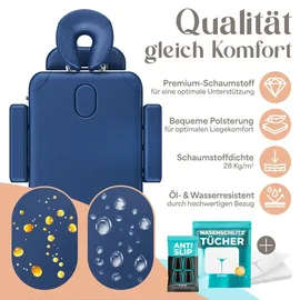 Kesser KESSER® Massageliege klappbar & höhenverstellbar 3 Zonen Massagebett Massagetisch Kosmetikliege Therapieliege Aluminium + 10x Gesichtsauflage mit Kopfstütze Armlehnen & Tasche