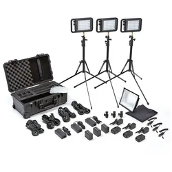 Litepanels Lykos+ Bi-Color Flight Kit with Battery Bundle - EU