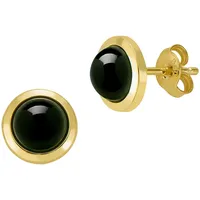 Firetti Paar Ohrstecker »Schmuck Geschenk Gold 333 Ohrschmuck Ohrringe Kreis rund Edelstein«, Made in Germany - mit Onyx 98647832-0 gelbgoldfarben-schwarz - schwarz