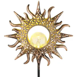 GLOBO Solarleuchte Metall 24,2 cm x 81,5 cm 1 Stück rostfarben