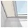 VELUX Wabenplissee Uni weiß 1045S, 120120 1045KWL (Farbe: - 1045KWL, Farbe Schiene: