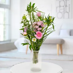 Blumenstrauß Feldstrauß mit Vase, verschiedene Größen