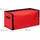 Relaxdays Weihnachtskugel Aufbewahrungsbox, 128 Fächer, HxBxT: 30,5 x 62 x 30,5 cm, Christbaumkugel Box, rot/schwarz