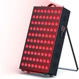 I-THERA-U Rotlichtlampe – 660nm & 850nm Infrarotlicht, 400W Rotlicht Panel, 80 LEDs für Wellness, Entspannung & Pflege zu Hause, Schwarz