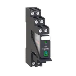 Schneider Electric RXG22BDPV Interface-Relais 2W 5A 24VDC LED Prüftaste Sockel Bügel Diode montiert