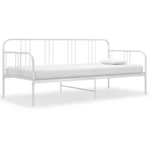 vidaXL Schlafsofa 90 x 200 cm Weiß