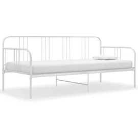 vidaXL Schlafsofa 90 x 200 cm Weiß