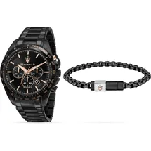 Maserati Traguardo Quarz schwarz 45 mm R8873612050