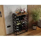 LENMAR Lenmar, Weinregal aus Metall für Flaschen, LOFT 2-30, 88 x 59 x 30 cm, 30 Flaschen, Wein, Flaschenregal, Kellerregal, Regale, Flaschenhalter Robuste Weinlagerung