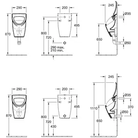 Villeroy & Boch O.novo Absaugurinal (75570101)
