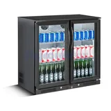 Wimar Gastro Flaschenkühlschrank Getränkekühlschrank Kühlschrank 228 L 2 Flügeltüren 2/10°C