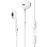 Devia Kabelgebundene Kopfhörer mit 3,5mm Miniklinke In-Ear Kopfhörer in Weiß 1,20m - Weiß