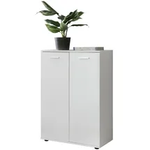 KADIMA DESIGN Kommode mit 2 Türen 71 x 104 x 35 cm Weiß
