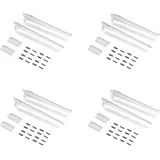 Emuca Set für 3 Regale 380 mm Weiß