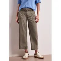 STREET ONE Wide Leg Jeans mit Gürteldetail Brown wash, 26 - 26W / 26L