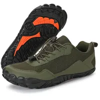 FOGOIN Barfuss Schuhe Damen Winter, Barfußschuhe Herren Herbst Winter Mit Breiter Zehenbox Laufschuhe Walkingschuhe Turnschuhe Atmungsaktives Obermaterial rutschfeste Gummisohle - 42 EU