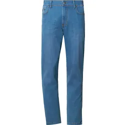 5-Pocket-Jeans JAN VANDERSTORM "Tiefbundjeans RYLLE", Damen, Gr. 62, N-Gr, blau, Obermaterial: 98% Baumwolle CO. 2% Elasthan EL., Jeans 5-Pocket-Jeans