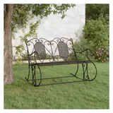 vidaXL Schaukelbank 113 x 59 x 94 cm Schwarz