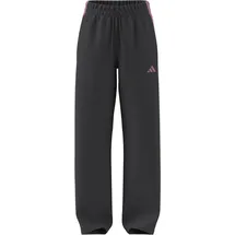 adidas Essentials 3-Streifen Open Hem Fleece Jogginghose Grau/Sporthose S