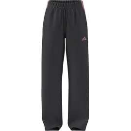 adidas Essentials 3-Streifen Open Hem Fleece Jogginghose Grau/Sporthose S